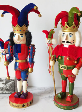 50CM胡桃夹子木偶家居装饰品客厅餐厅书房咖啡厅酒吧创意个性摆件