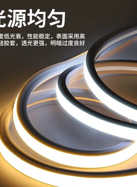 led灯带硅胶f灯带线条灯户外防水嵌入式柔性灯24v12v220v 线条灯