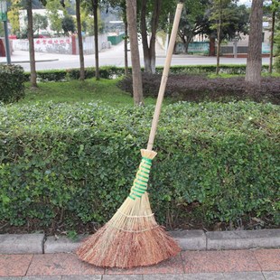 扫把工厂车间专用庭院工地装修老式加长手工大扫帚扫把饭店用高梁