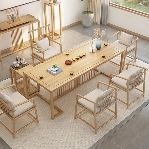 茶桌椅组合新中式实木功夫泡茶桌子仿古禅意茶几简约现代茶道茶台