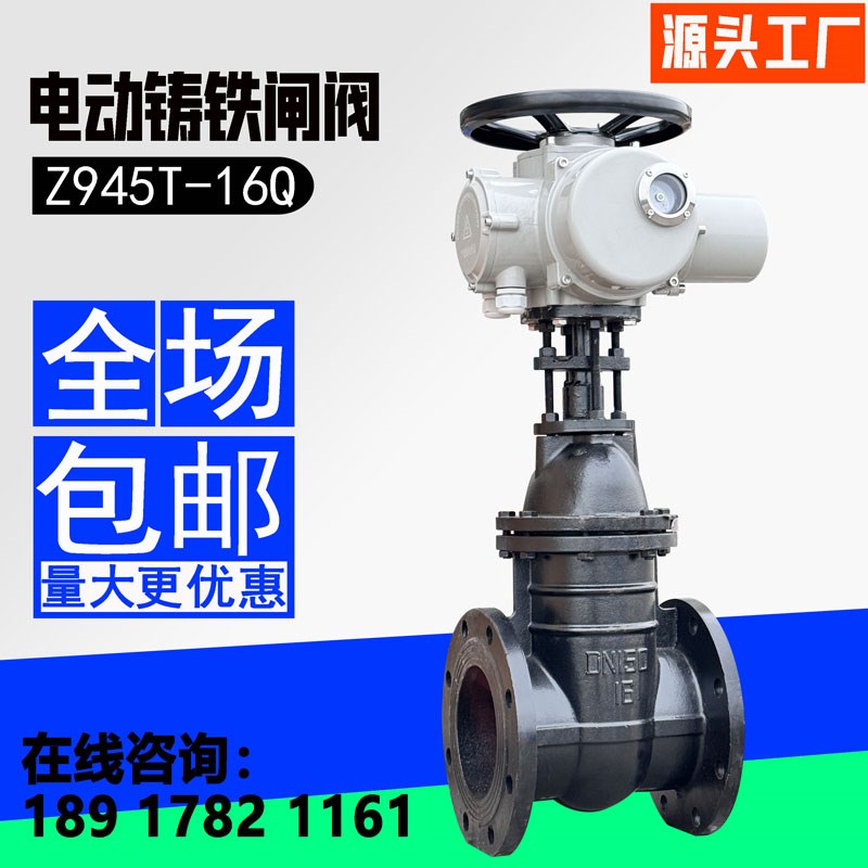 电动法兰闸阀DN200n排污水煤气消防暗杆铜芯契式铸铁开关阀门Z945