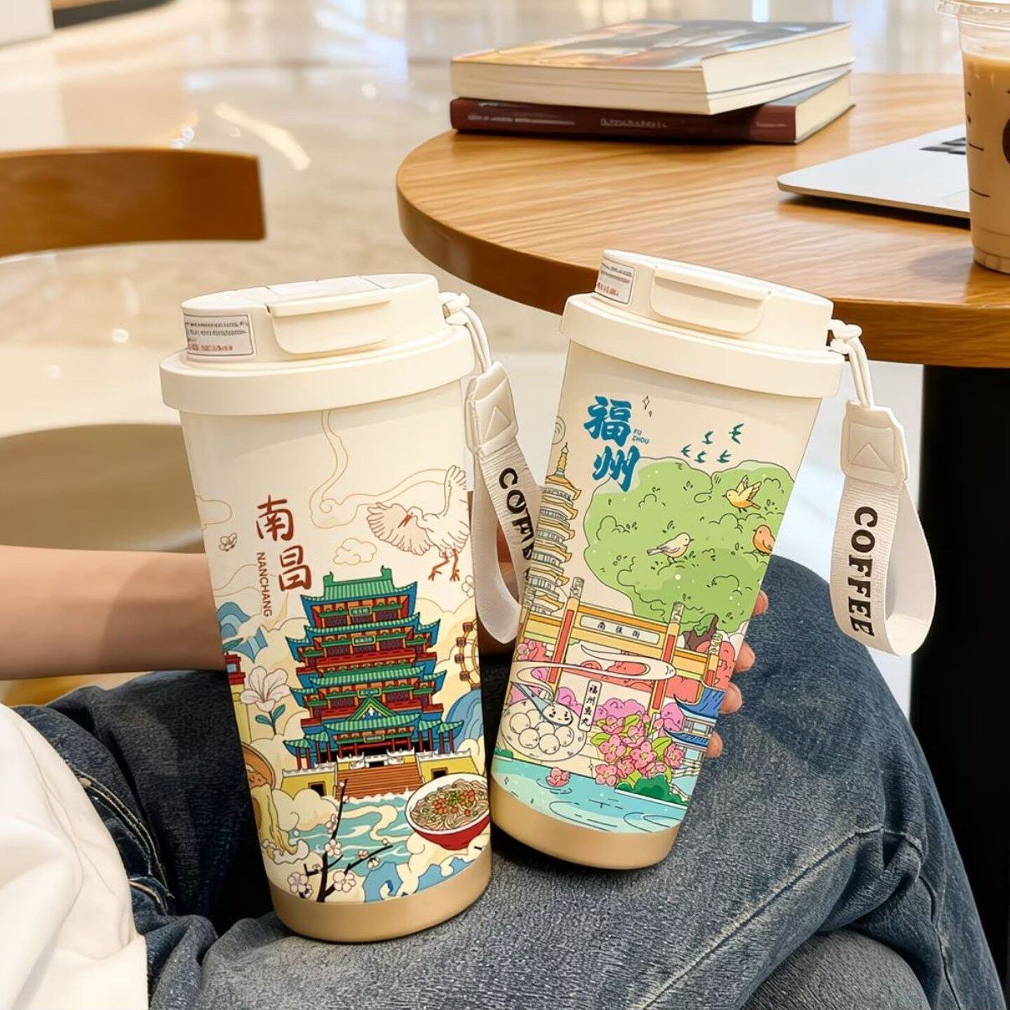 城市限定周边保温杯不锈