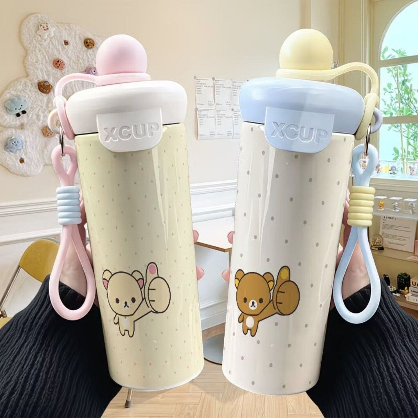 轻松卡通波点不锈钢保温