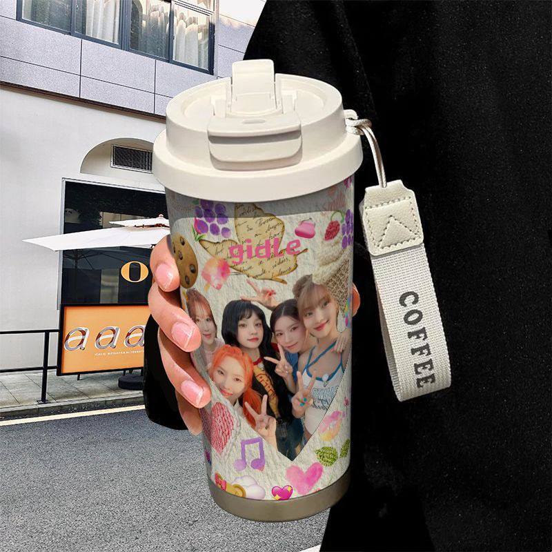 gidle女团宋雨琦周边手办保温杯