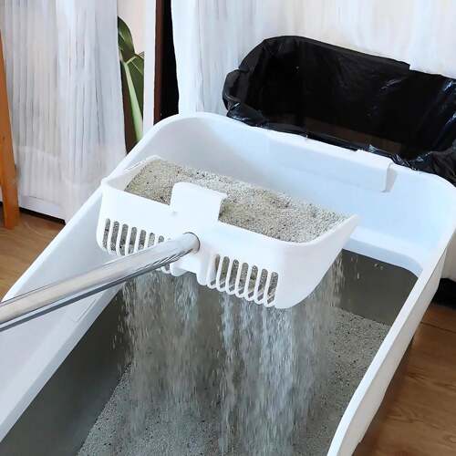 超号铲不锈钢猫铲屎神器长柄大大容量省力高效拾砂便器宠物用品