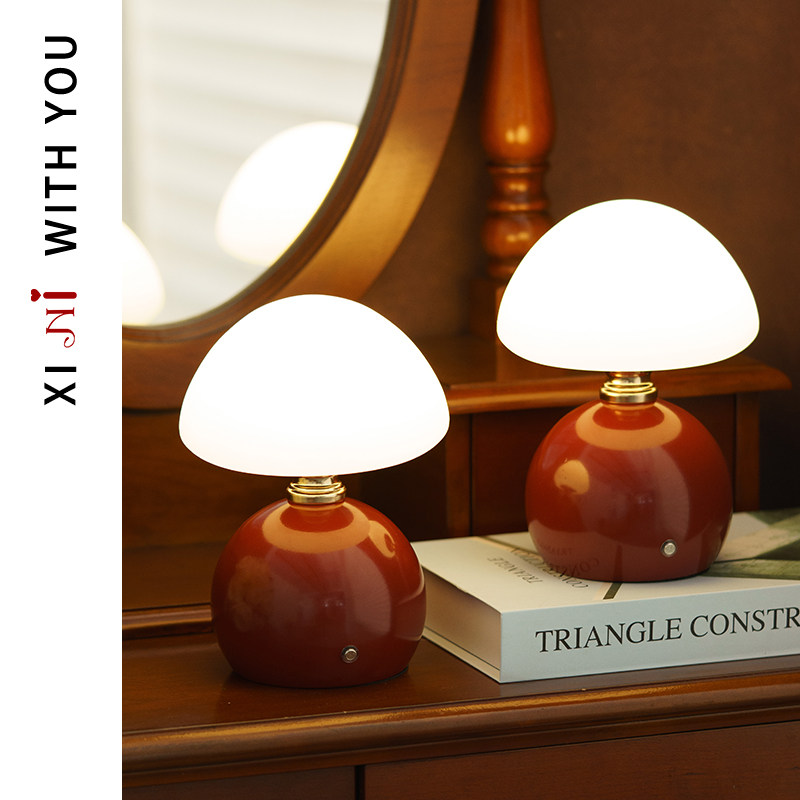 喜霓结婚女方陪嫁长明灯一对家用高级喜灯婚房卧室新婚床头灯台灯