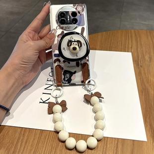 Xs2荣耀Vs2女卡通可爱VPurse 原装 正品 小狗时钟掌门狗支架手提链条适用华为MateX5手机壳新款 X3折叠屏X2典藏版