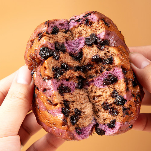 欧包全麦面包黑巧克力布里欧无添糖精0减低粗粮卡油脂代早餐食品