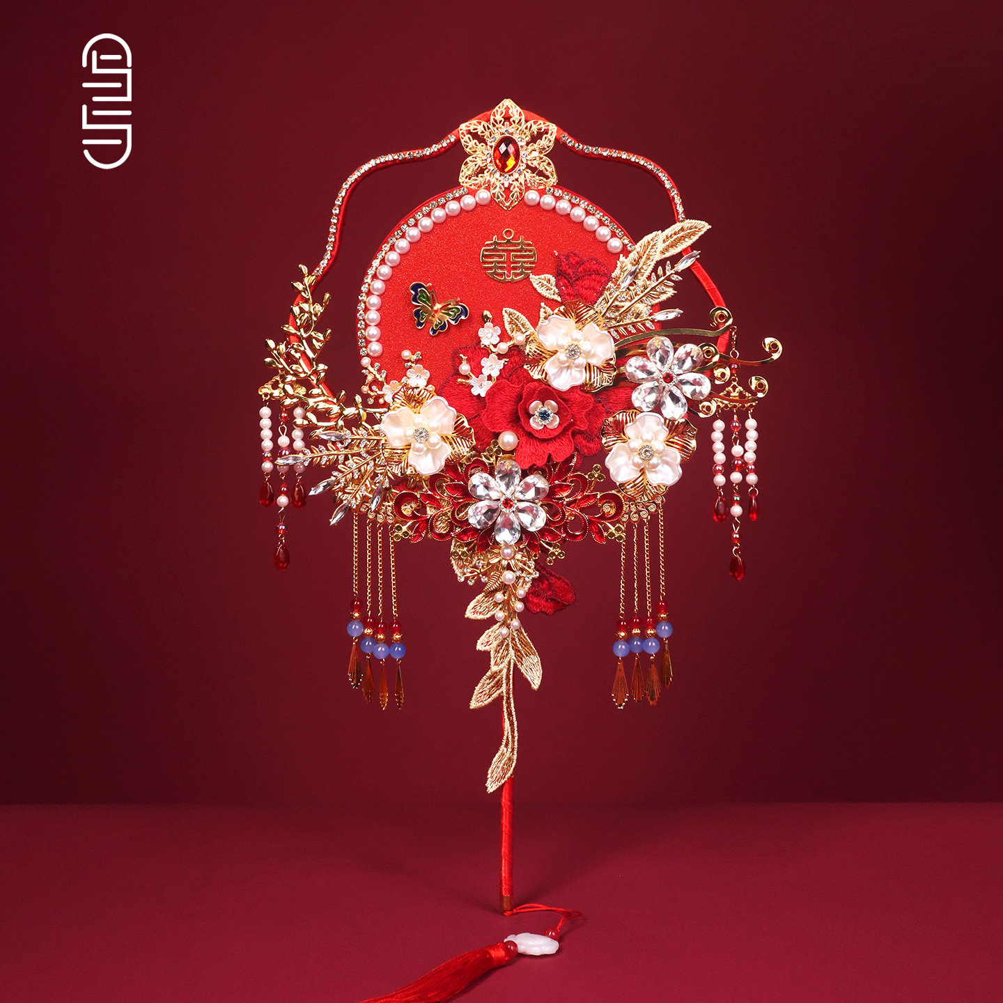 写与新娘团扇结婚秀禾手工diy材料包新中式婚扇高级出嫁喜扇原创,家居饰品,工艺扇/团扇/喜扇/折扇,淘宝优惠券,粉丝福利购,淘宝优惠卷