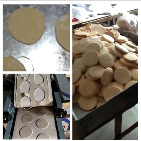 高档机荷叶白圆形形胚夹心发饼肉夹馍面饼家用小型机子法吉馍潼关