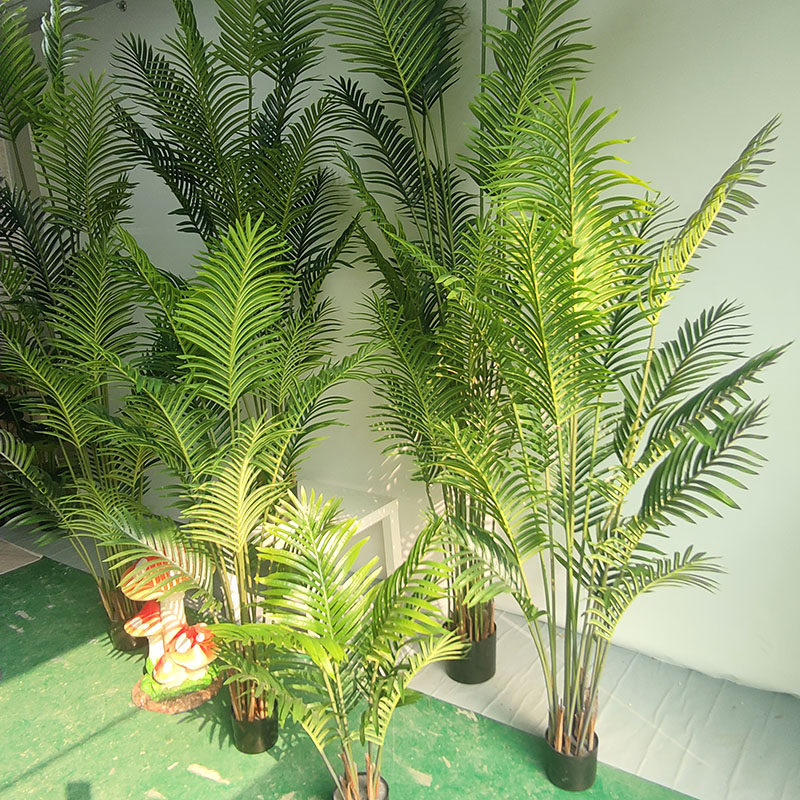 仿真散尾葵热带落地盆景仿真植物装饰北欧假绿植盆栽客厅绿植摆放