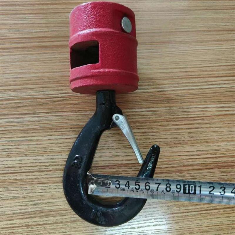 吊钩 钢丝绳专用万向钩 万向垂重钩 吊机吊钩 防旋转吊钩1吨