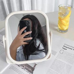 化妆镜ins风网红少女心桌面家用可立宿舍学生梳妆镜双面镜子 台式
