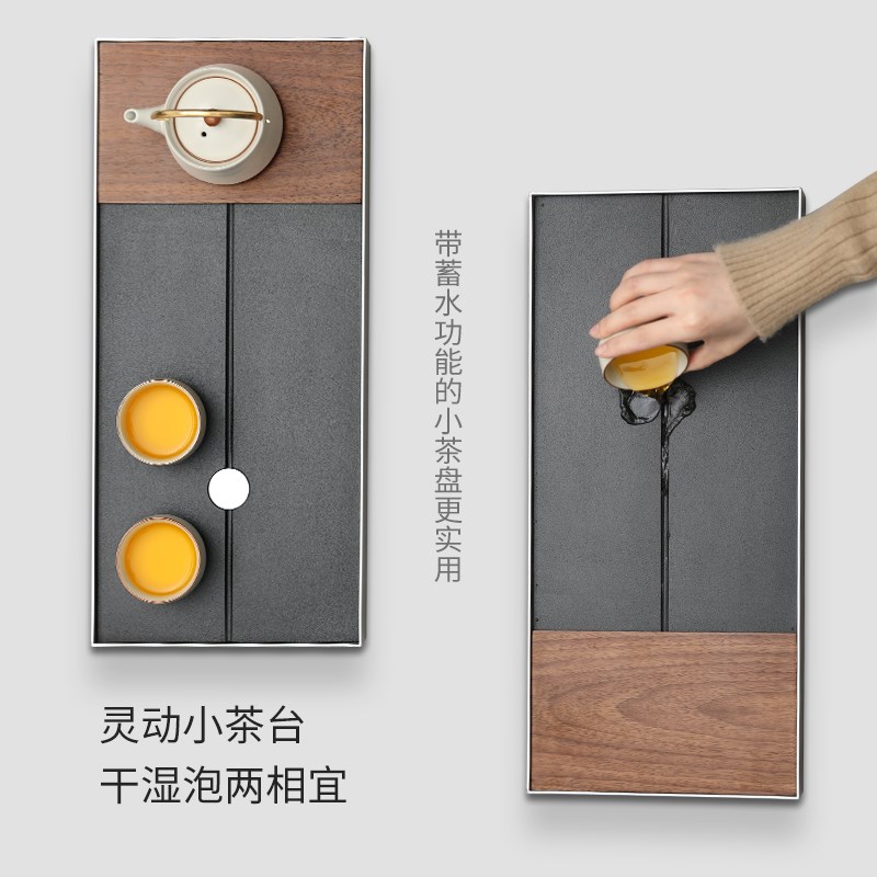 汝窑功夫茶具套组家用小茶台新款茶壶具整套茶杯茶盘轻奢高档全套