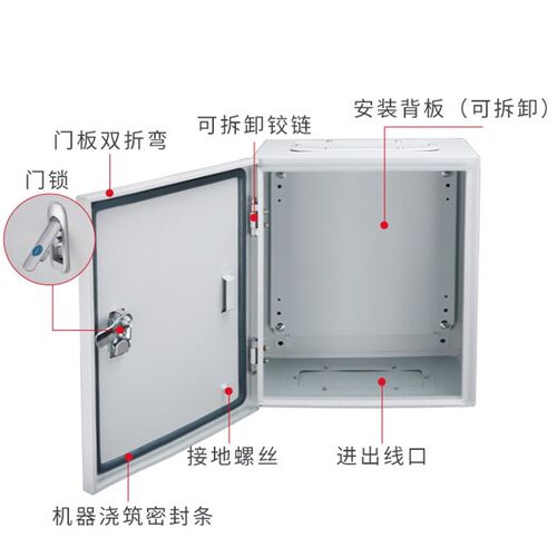 JXF基业箱600*800*250控制箱户内挂墙式强电箱配电箱特价 AB403锁