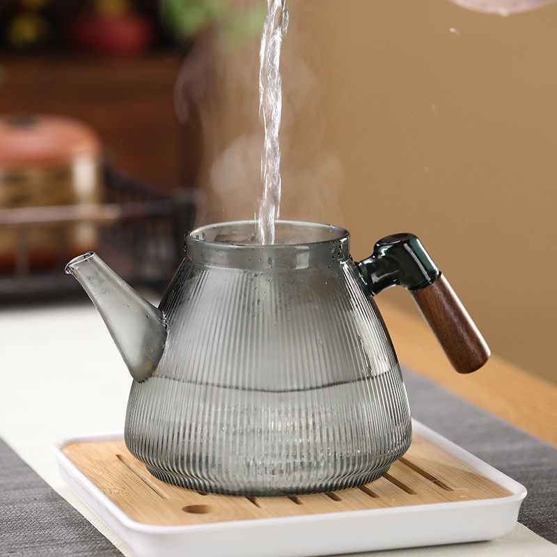 原创玻璃煮茶壶耐高温泡茶壶家用电陶炉烧水壶茶具专用耐热蒸茶器