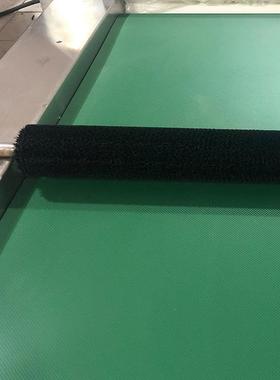工业玻璃不清机配件毛刷辊清82374洗机械洗空心锈钢轴尘尼龙除滚
