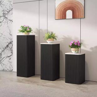 轻奢花架客厅摆件展示架盆景置物架柜子摆放架落地式花盆底座