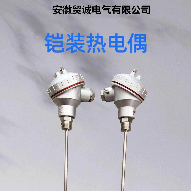贸诚仪表热电偶 WRN-130 K型 L=950 0-1100℃ 1Cr18Ni9Ti