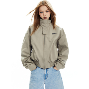 复古机能风立领上衣高级感夹克外套 APEA美式 五百推荐