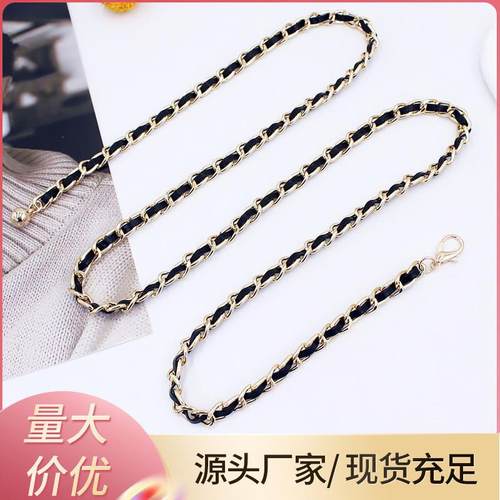 腰链女配裙子小香风夏季装饰西装细腰带时尚毛衣链条腰封收腰裤带