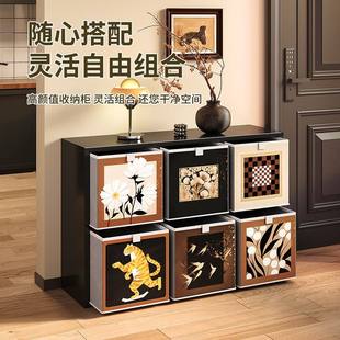 钢制格子柜中古风自由组合儿童书架卡莱克落地置物架子铁艺收纳架