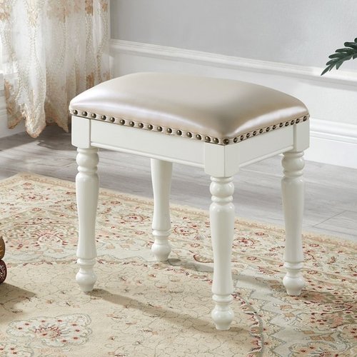 美式实木妆台凳化妆凳子欧式梳妆凳子换鞋凳卧室妆凳古筝凳钢琴凳