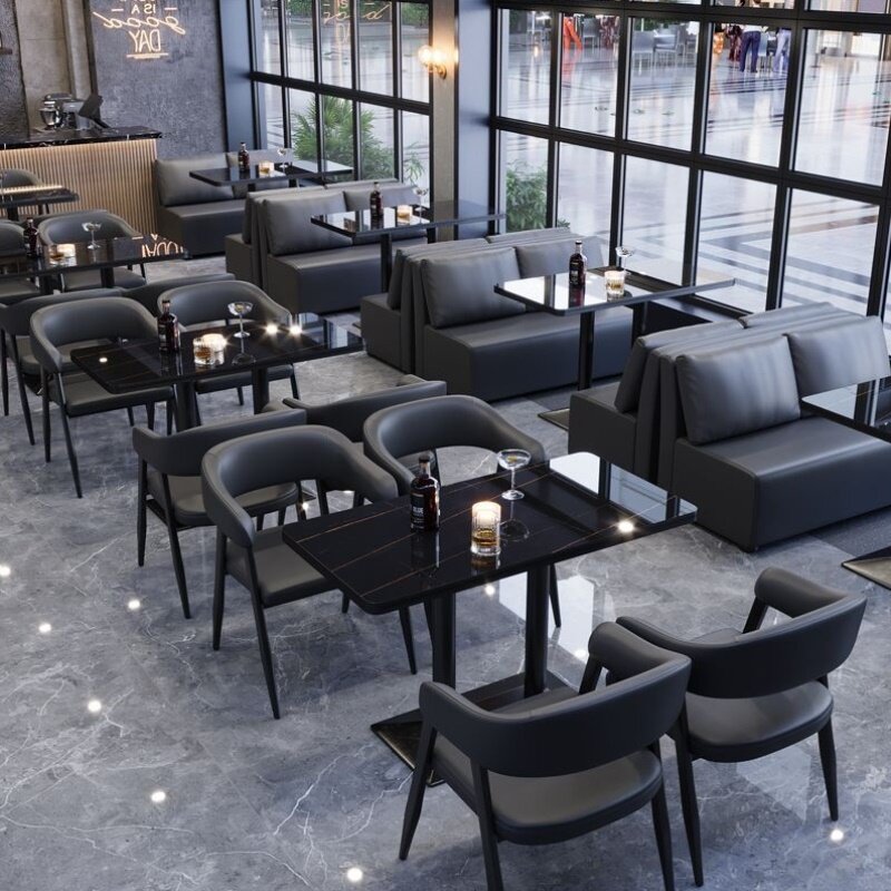 定制酒吧桌椅组合清吧烧烤店餐厅音乐酒馆复古工业风商用卡座沙发