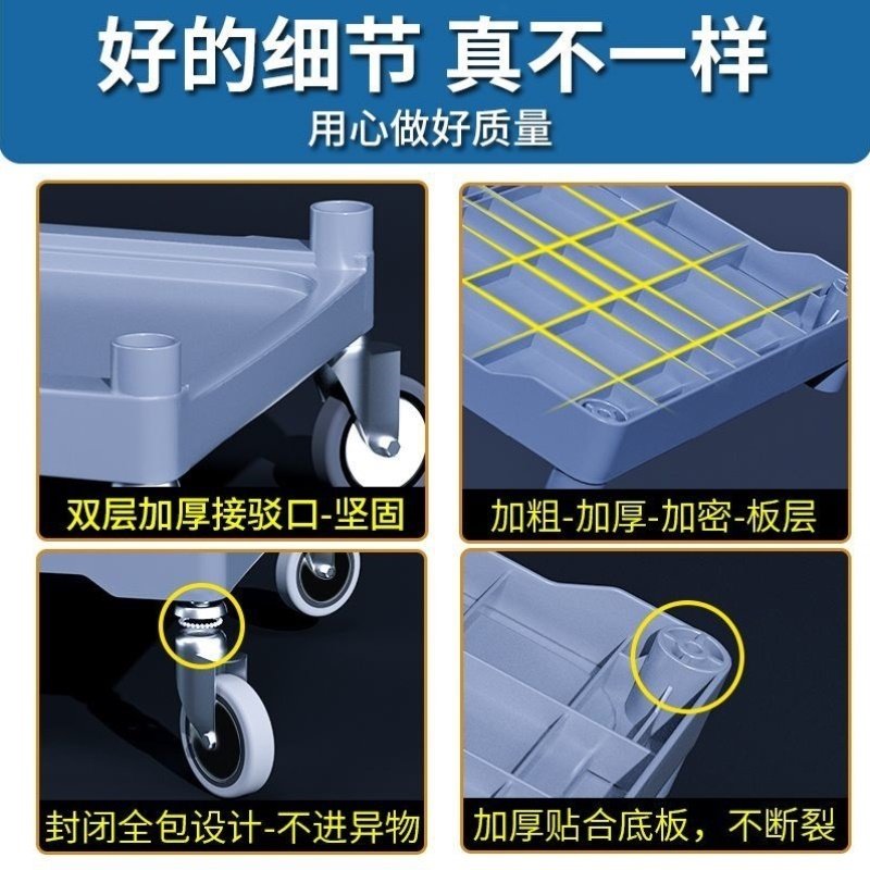 收餐车撤台收拾餐桌商用集餐饭餐厅移动清垃圾桶收碗车三层小推车