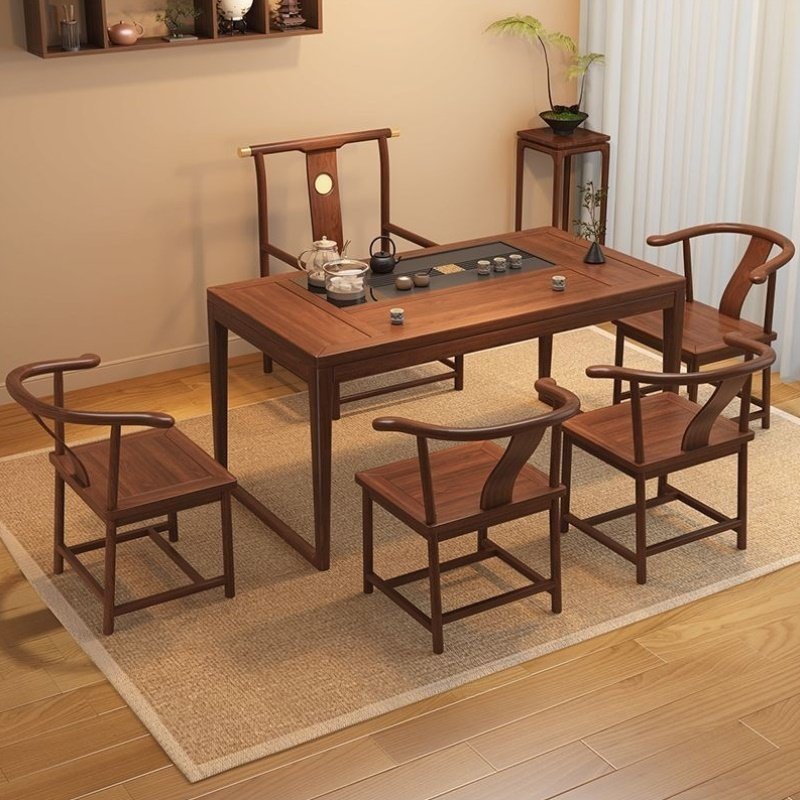 阳台实木茶桌椅组合新中式小户型家用客厅禅意干泡茶台办公室茶几
