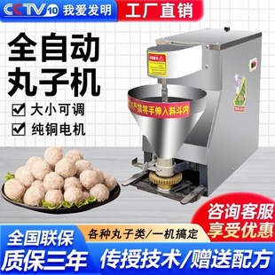 小型肉丸成型机全自动丸子机商用狮子头猪肉牛肉鱼肉素丸子制作器