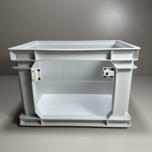 镂空式 周转箱工业风周转箱透明单面工业风加高鱼缸龟箱透明周转箱