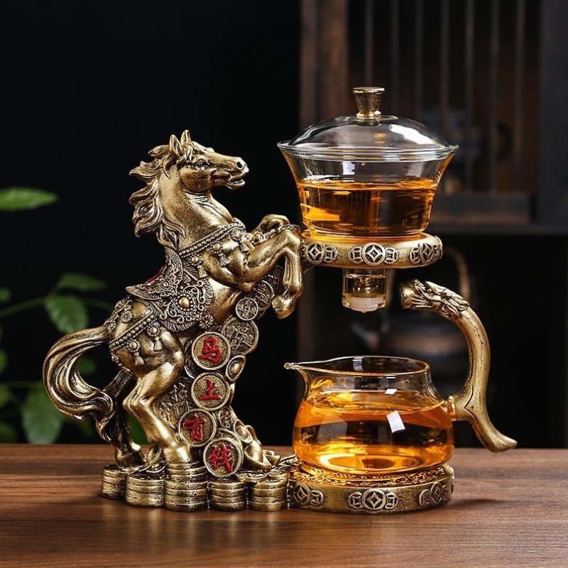 2025马上有钱全自动玻璃茶具新款套装家用茶壶神器功夫懒人茶杯