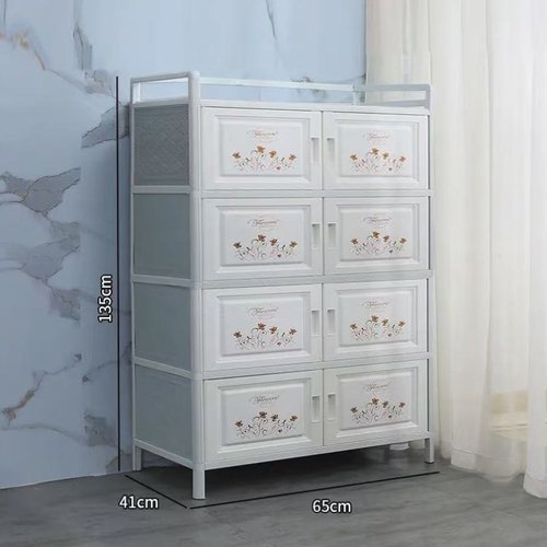 放碗柜收纳架子家用厨房桌置物架简易多功能组装餐具柜出租房橱柜