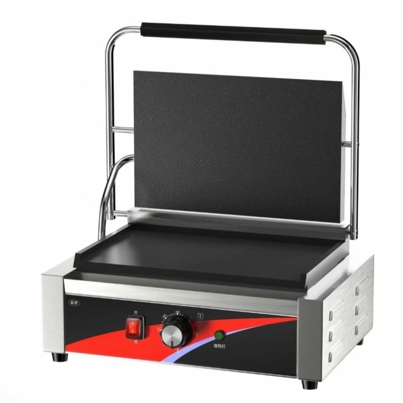 锦十邦帕尼尼机电热压板扒炉商用上下平面电煎牛扒三明烤面包机器