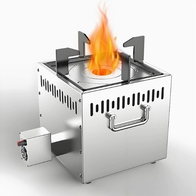 户外便携式柴火炉特厚炭火炉气化炉家用便携折叠柴火灶露营材火炉