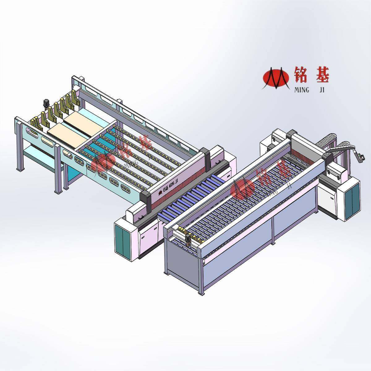 全自动数控四边锯铭基供应MJ260Z纵横四边电子裁板锯直销
