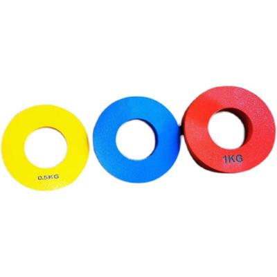 小杠铃片小重量杠铃片大孔配重片0.250.50.751公斤磅举重