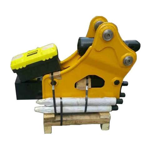 钩机破碎锤炮头碎石机混凝土破拆神器矿山颜色开采挖机液压破碎锤