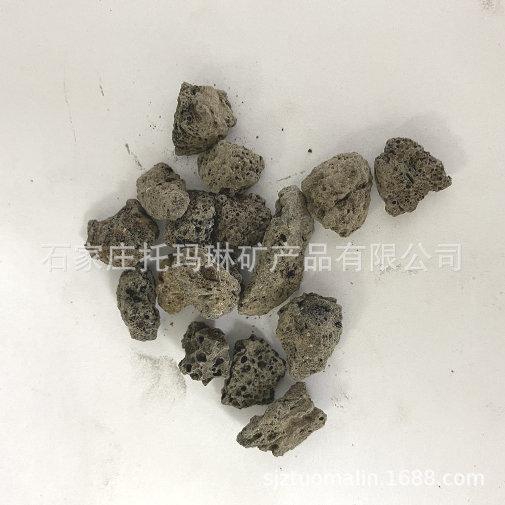 供应红色1-2轻石2-3过滤水园林建材浮石粉10-20厘米
