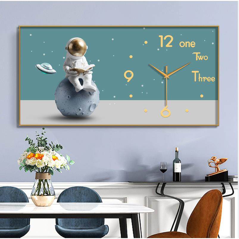 装饰画轻奢静音时钟现代钟表挂钟客厅书房卧室挂画