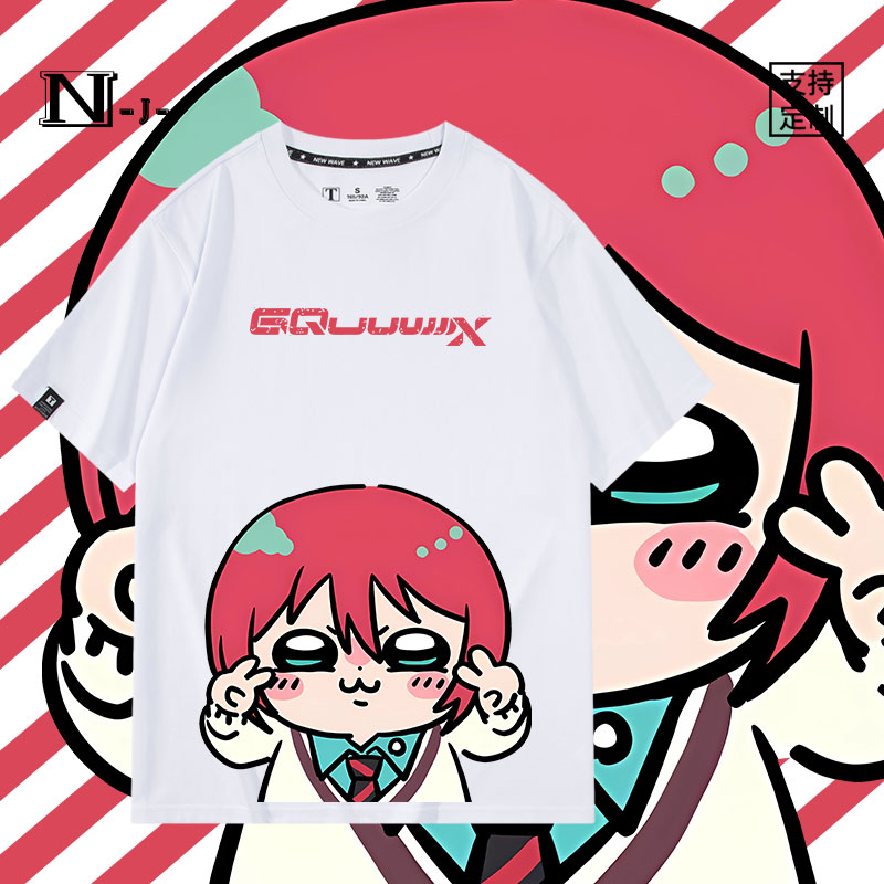 休闲宽松纯棉情侣短袖