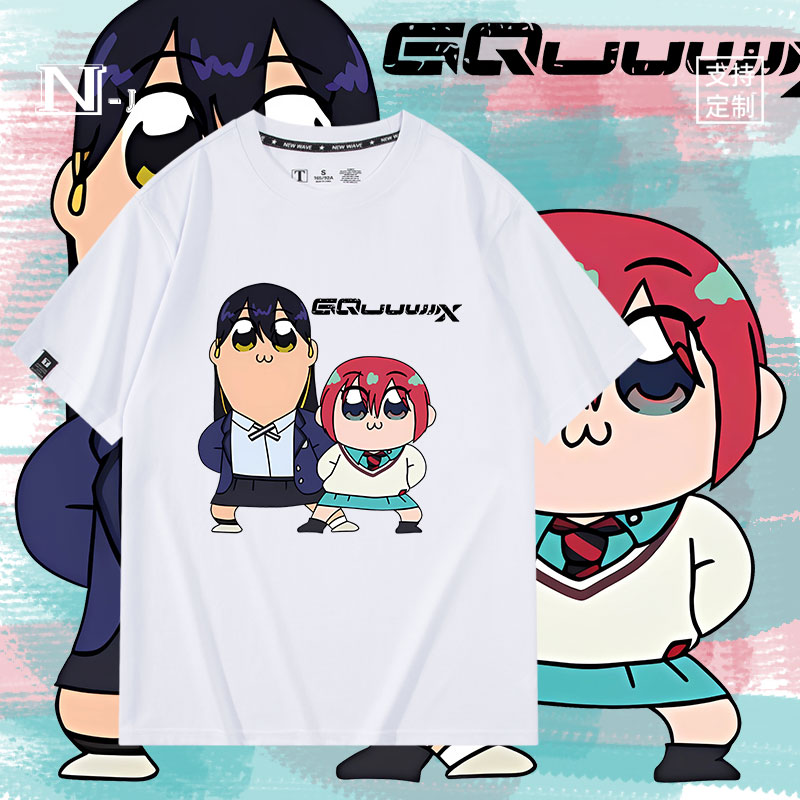 休闲宽松纯棉情侣短袖