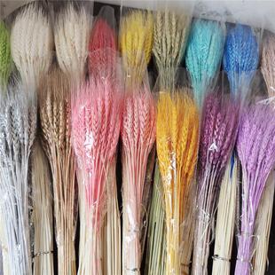 金黄色麦穗乾燥花开业大麦花篮 麦穗乾燥花花束 真麦子 麦穗乾燥