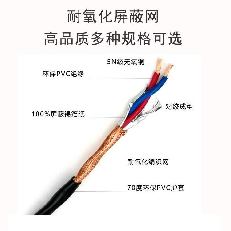 双绞屏蔽线RVSP2 4 6 8 10多芯0.3 0.5 0.75 1平 通讯信号电源线
