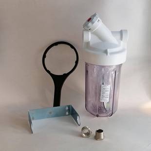 滨特尔透明白瓶10寸大胖带旁通全屋净水滤瓶通用大流量前置过滤器