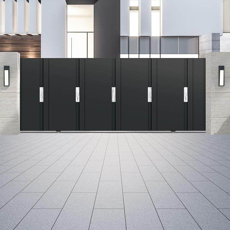 别墅大门农村庭院门户外金属中式设计密码电动自建房围墙入户大门