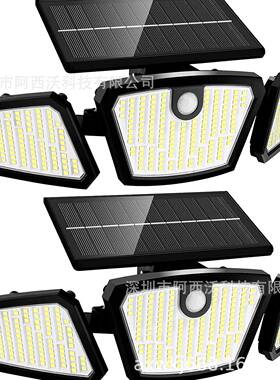 热销太阳能花园庭院灯350LED地插节能工厂直批太阳能户外壁灯