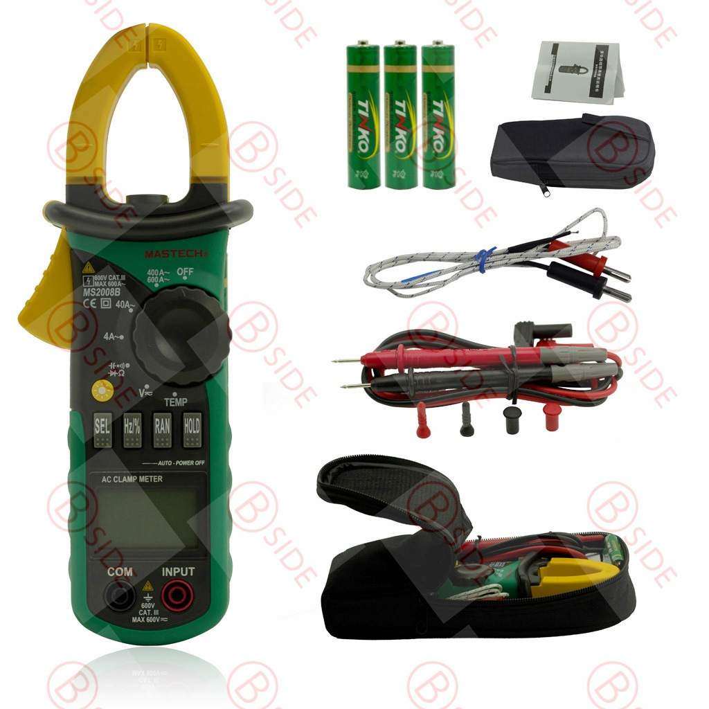 直销 MS2008B 自动量程/温度电容/数字钳形电流表万用表现货