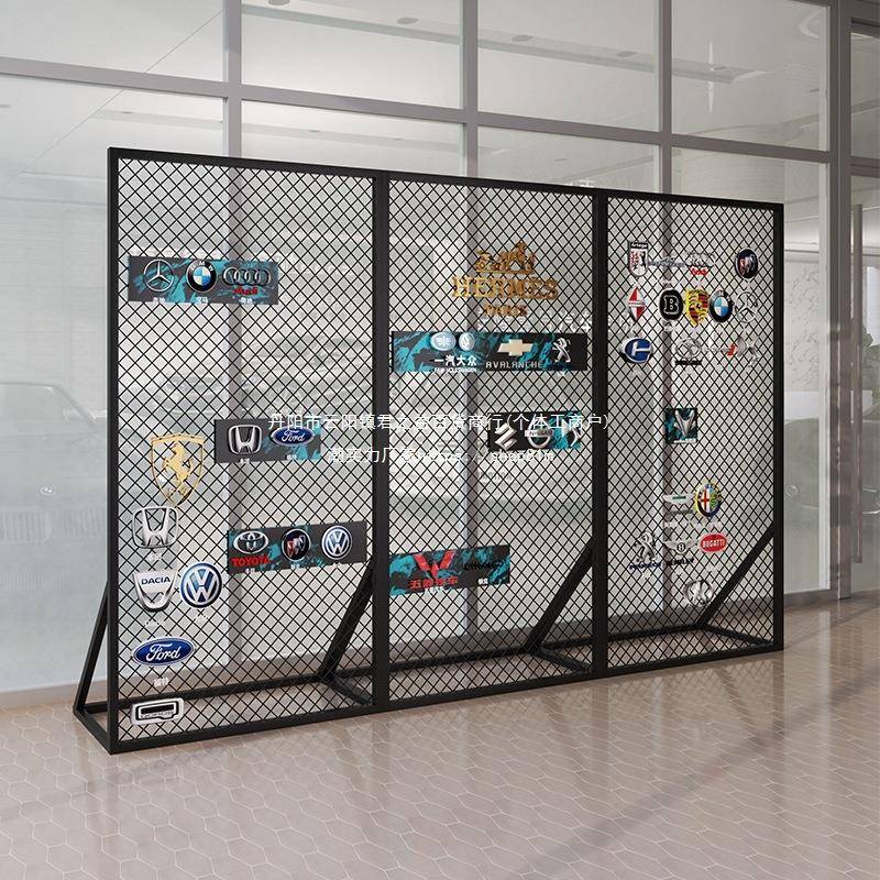 会展活动架网格展示架落地屏风隔断店网架菱形铁立式饰品铁丝网